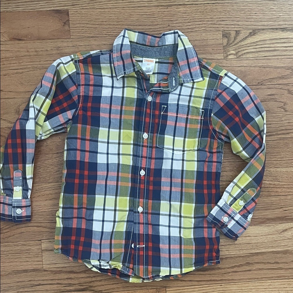 Gymboree Multicolor Plaid Button Down Shirt